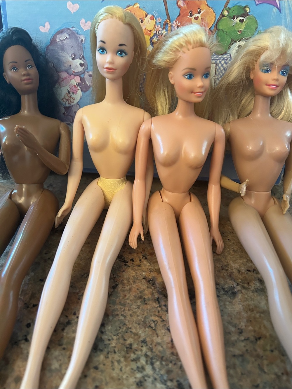 TLC, Barbie, Vintage Fashion Dolls, all have issues, marks, bad hair or rebodied
